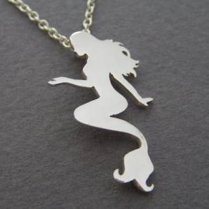 Mermaid Necklace Pendant - Mermaid Jewelry -..