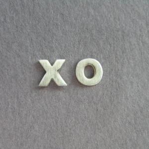 Xo Studs - Sterling Silver Earrings - Hugs And..