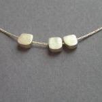 Sterling Silver Necklace With Small Cubes -..