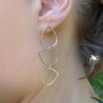Sterling Silver Dangling Earrings - Long Drops..