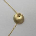 14k Gold Necklace Pendant - Delicate Solid Gold..
