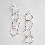Silver Dangle Earrings - Drops Earrings - Long..